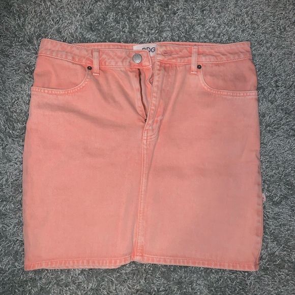 Urban Outfitters Skirts Bdg Pink Denim Skirt Poshmark